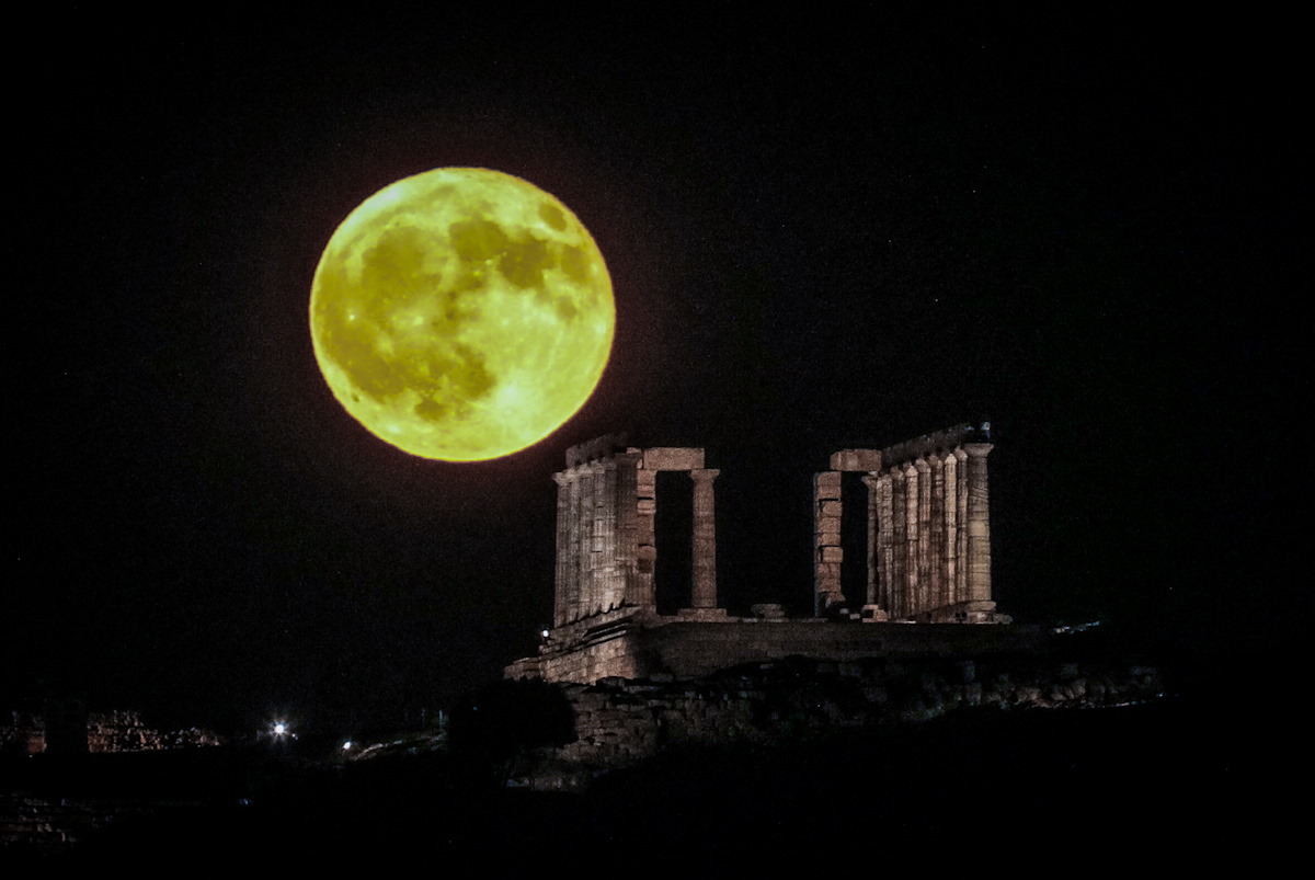 Η Πανσέληνος του Αυγούστου στο Σούνιο