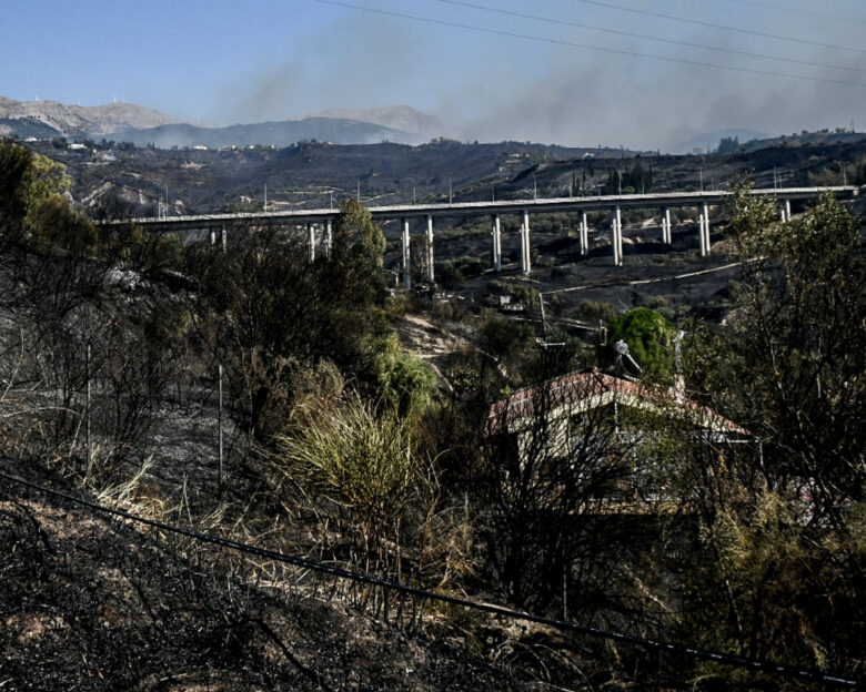 Φωτιά στην Πάτρα: Ένα το ενεργό μέτωπο μακριά από την πόλη – Κόπασαν οι ισχυροί άνεμοι