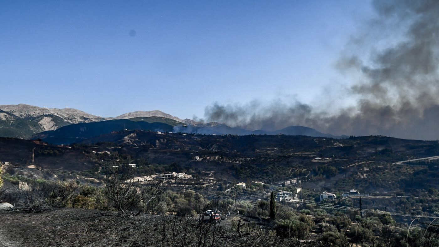 Η πόλη της Πάτρας μετά τη φωτιά