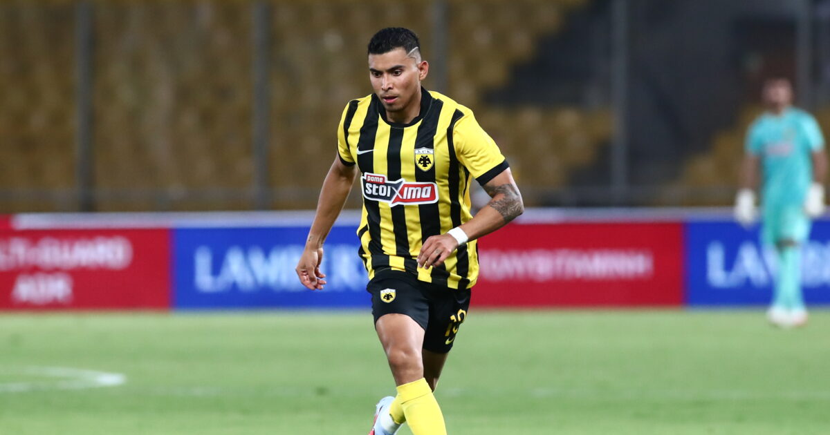 Orbelin Pineda reached 100 entries with AEK in the Super League