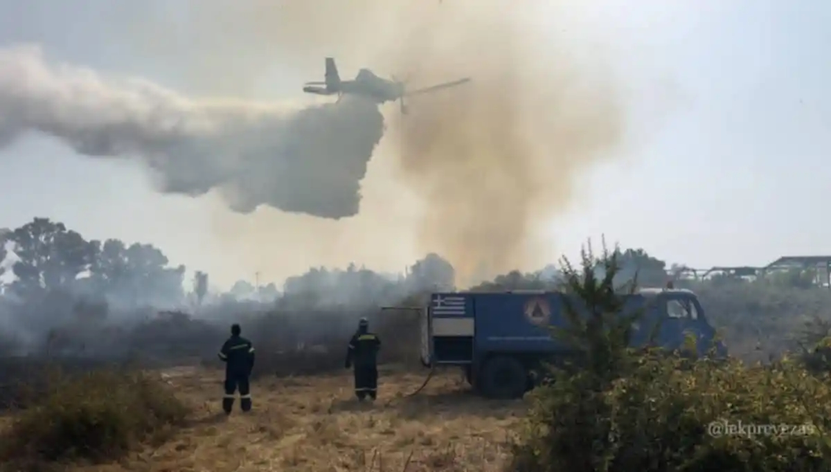 Φωτιά στη Βρυσούλα Πρέβεζας