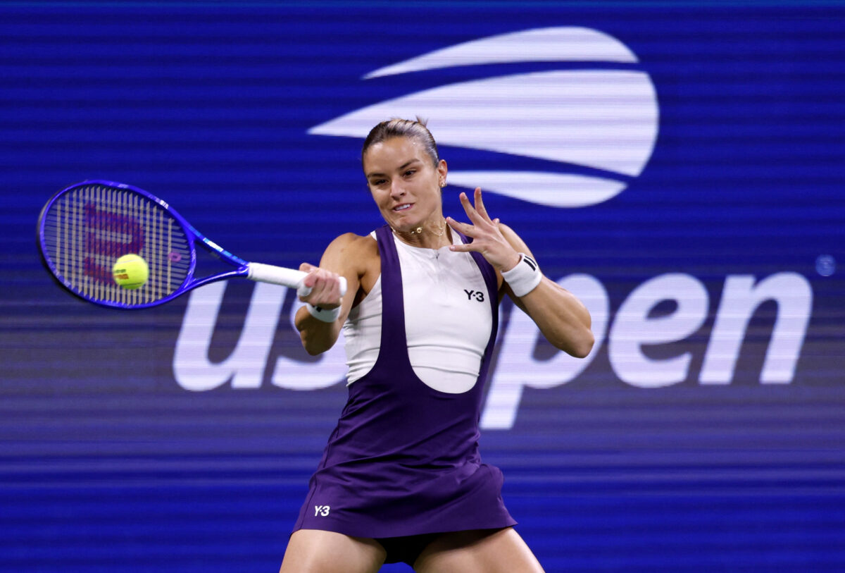 Η Μαρία Σάκκαρη σε προσπάθειά της στο US Open