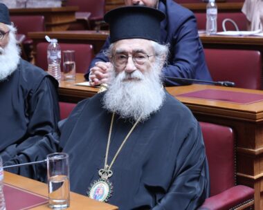 Ο Αρχιεπίσκοπος και ηγούμενος της ιεράς μονής Αγίας Αικατερίνης Όρους Σινά, Δαμιανός