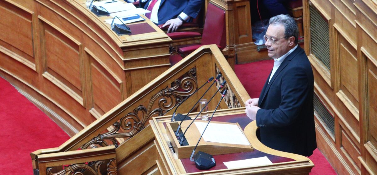 Ο Σωκράτης Φάμελλος στη Βουλή