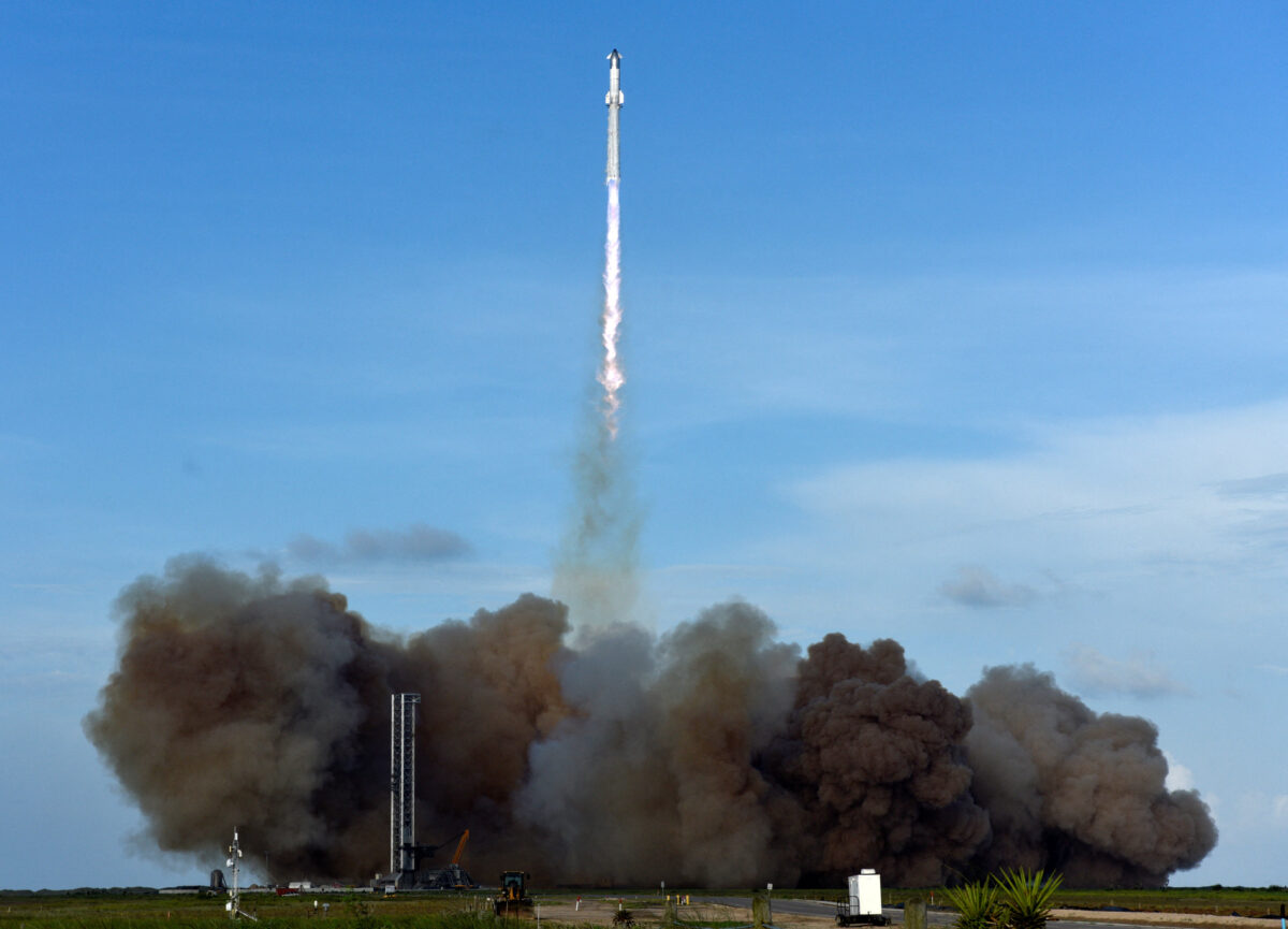 Η εκτόξευση του πυραύλου Starship της SpaceX