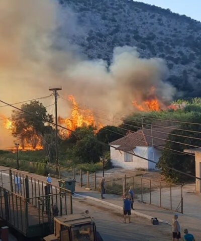 Φωτιά στην Πρέβεζα