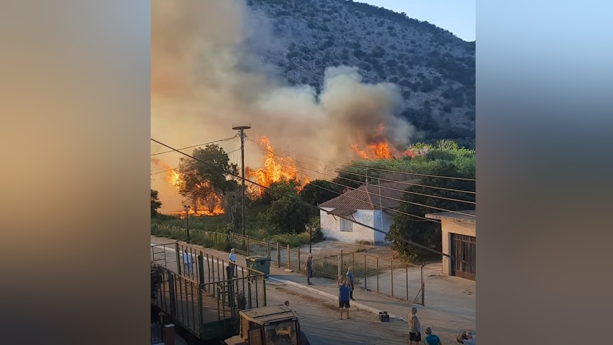 Φωτιά στην Πρέβεζα