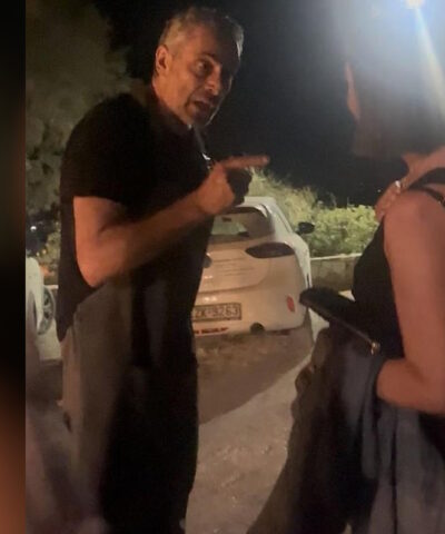 Άγριο επεισόδιο μεταξύ Εβραίων και ιδιοκτήτη ταβέρνας στη Νάξο με αφορμή αυτοκόλλητα υπέρ της Παλαιστίνης – Δείτε βίντεο