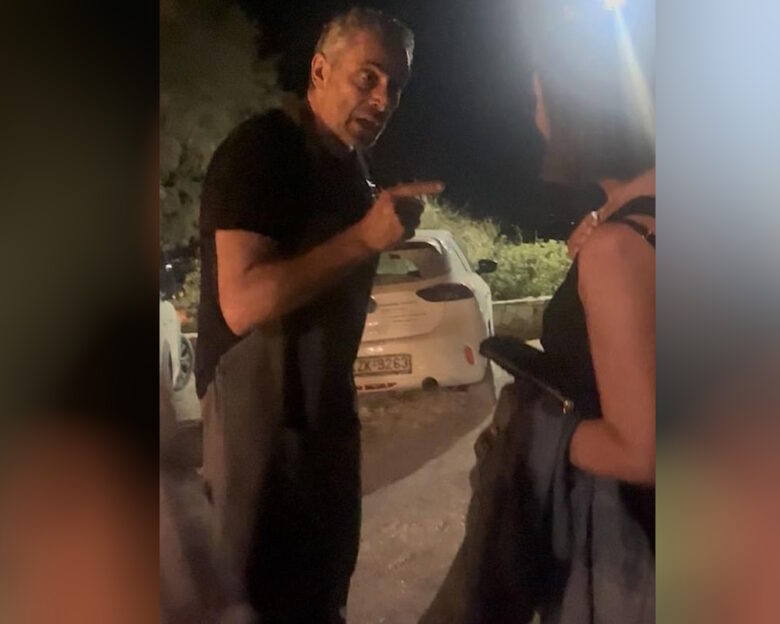 Άγριο επεισόδιο μεταξύ Εβραίων και ιδιοκτήτη ταβέρνας στη Νάξο με αφορμή αυτοκόλλητα υπέρ της Παλαιστίνης – Δείτε βίντεο