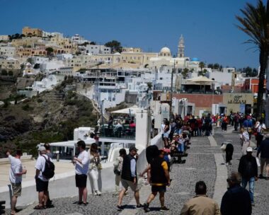 Τουρίστες σε διακοπές στην Ελλάδα