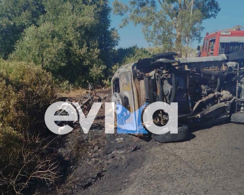 Εύβοια: Τροχαίο δυστύχημα με έναν νεκρό – ΙΧ συγκρούστηκε με μηχανή και έπιασαν φωτιά