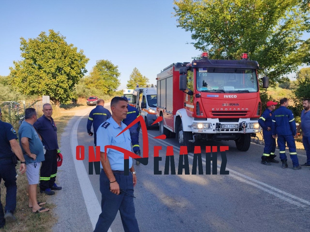 Αστυνομία και πυροσβεστική σε τροχαίο