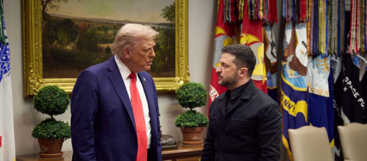 Ο Ντόναλντ Τραμπ και ο Βολοντίμιρ Ζελένσκι
