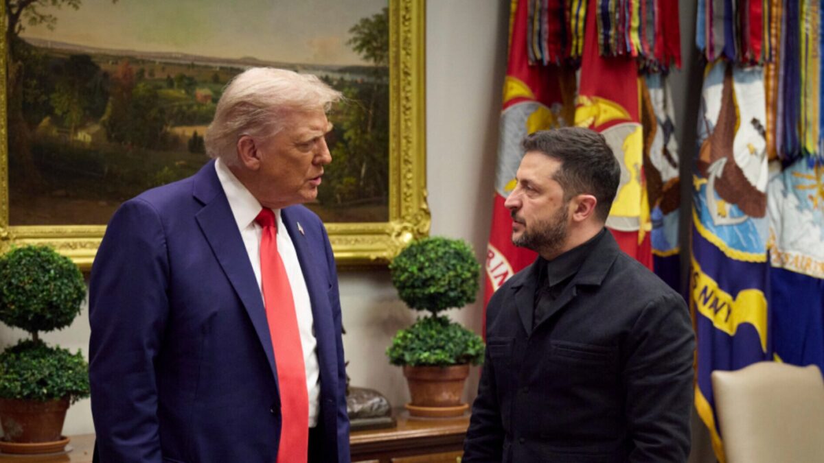 Ο Ντόναλντ Τραμπ και ο Βολοντίμιρ Ζελένσκι