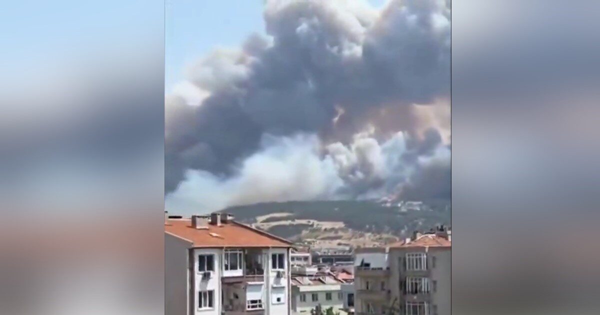 Turkey: Great fire in the Dardanelles – Navigation was interrupted due to smoke