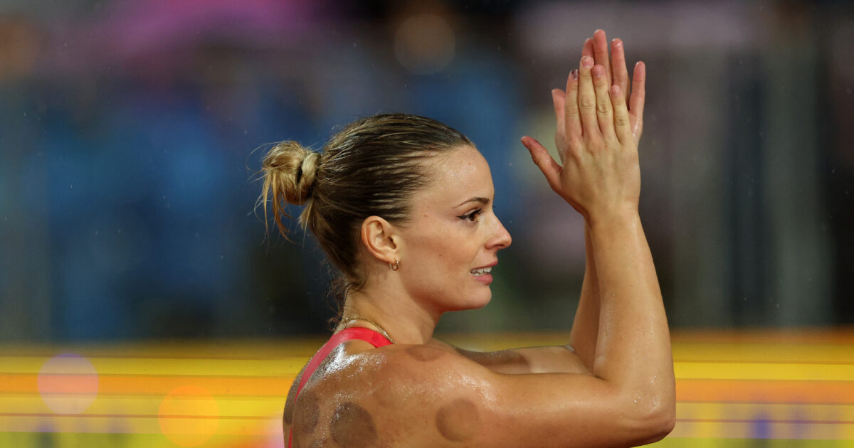 Elina Gengo won third place with a shot at 58.82 meters in Lausanne’s Diamond League