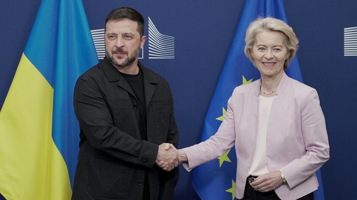 Ζελένσκι και φον ντελ Λάιεν