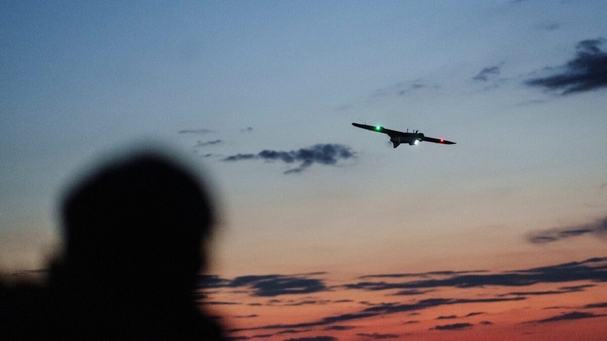 Drone σε αποστολή επιτήρησης