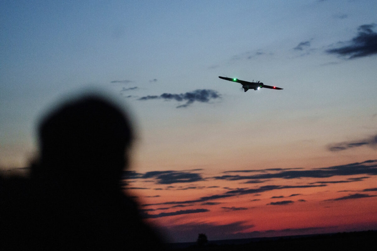 Drone σε αποστολή επιτήρησης