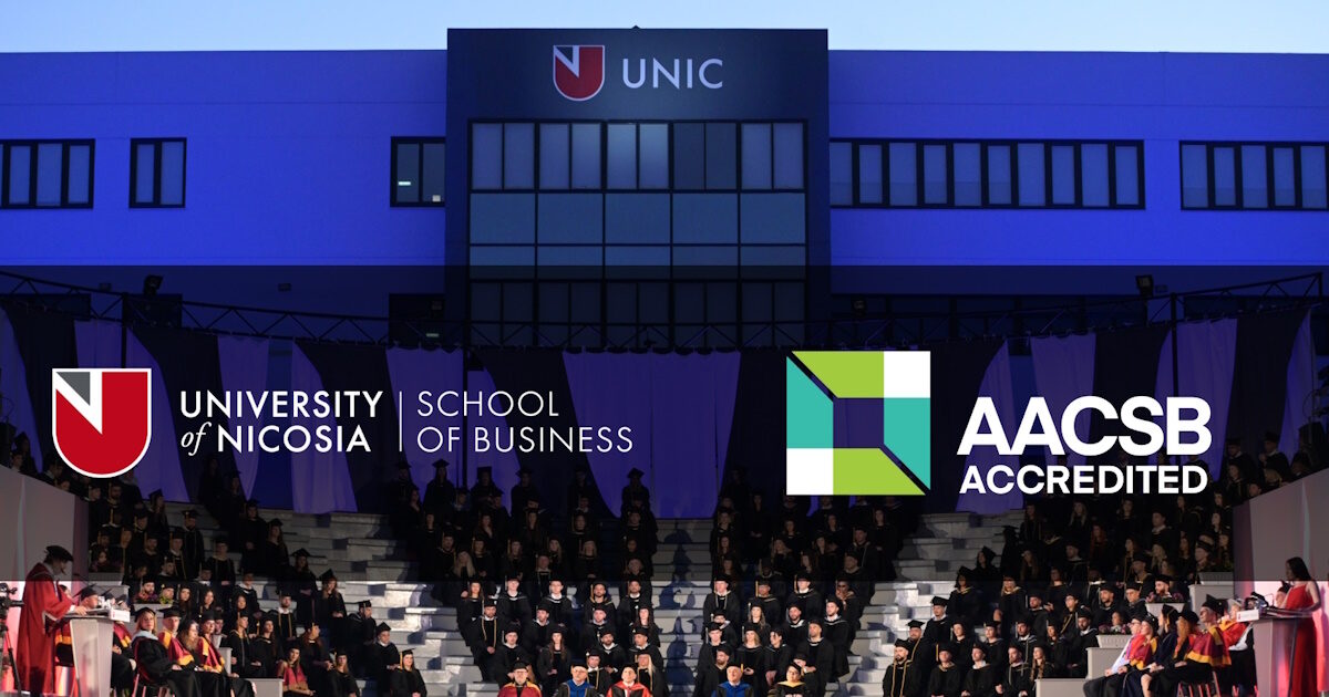 The Business Administration School of the University of Nicosia receives AACSB International Certification