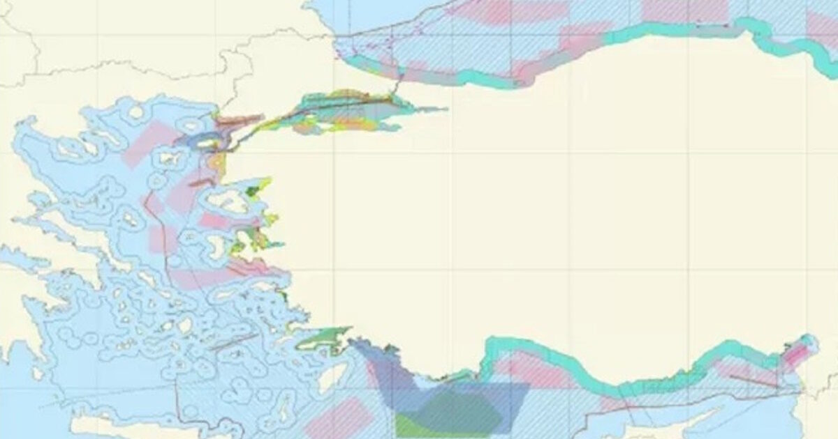 Turkey issued a map for marine parks in the Aegean – except Kastelorizo, in Lemnos and Samothraki