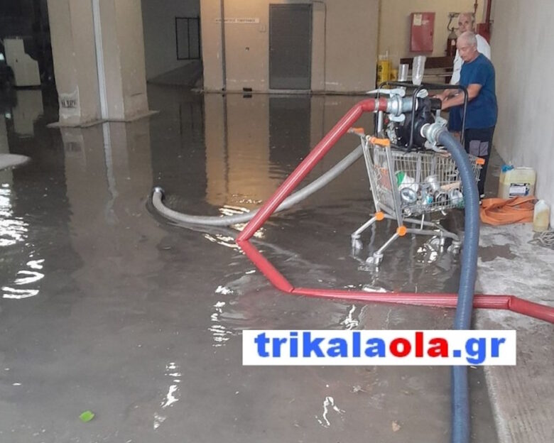 Νοσοκομείο Τρικάλων: Πλημμύρισε το υπόγειο από το ξαφνικό μπουρίνι – Εικόνες ντροπής