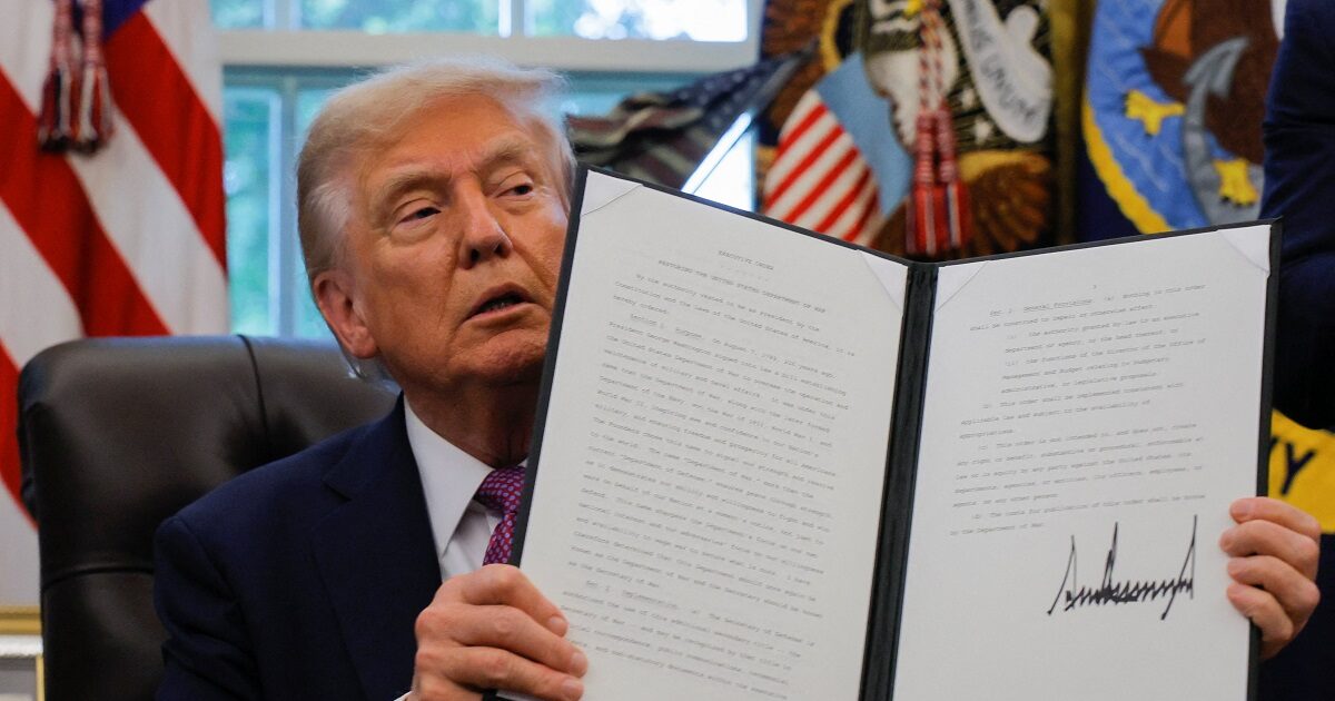Trump renamed the Ministry of Defense to Ministry of War