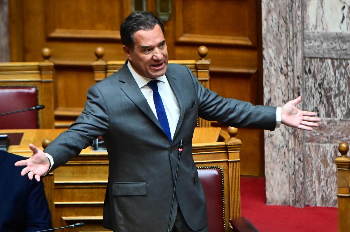 Ο Άδωνις Γεωργιάδης στη Βουλή