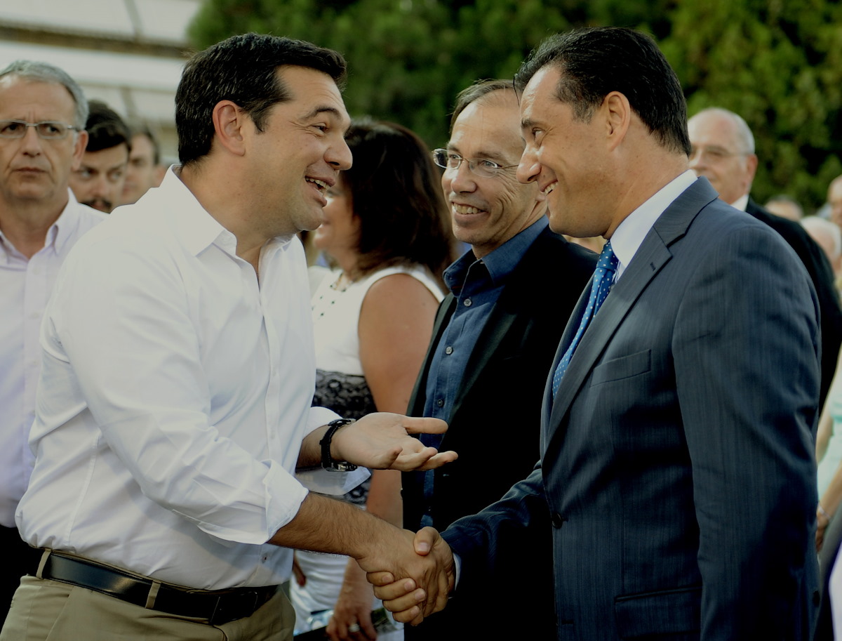 Ο Αλέξης Τσίπρας και ο Άδωνις Γεωργιάδης