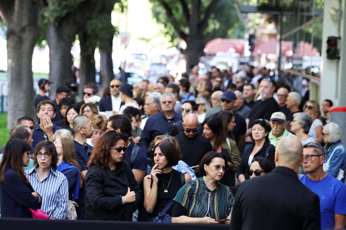 Popular pilgrimage Georgio Armani
