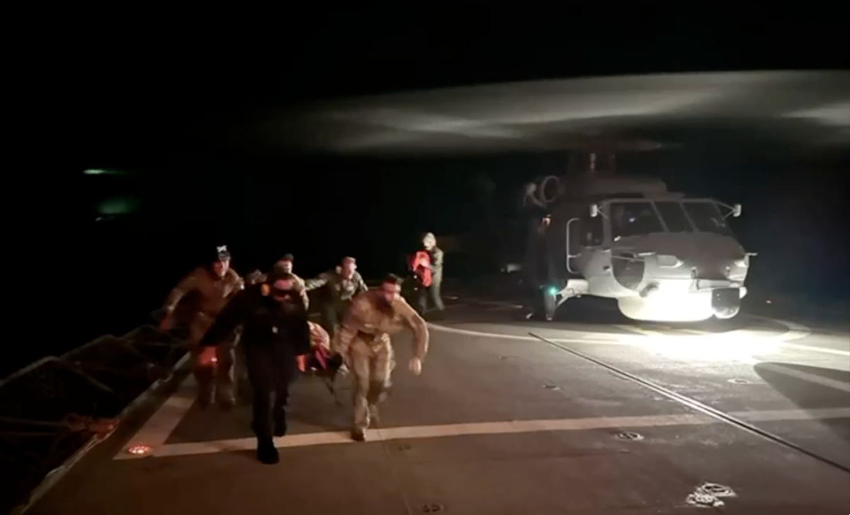 Εικόνες από την επιχείρηση διάσωσης στην Ερυθρά Θάλασσα