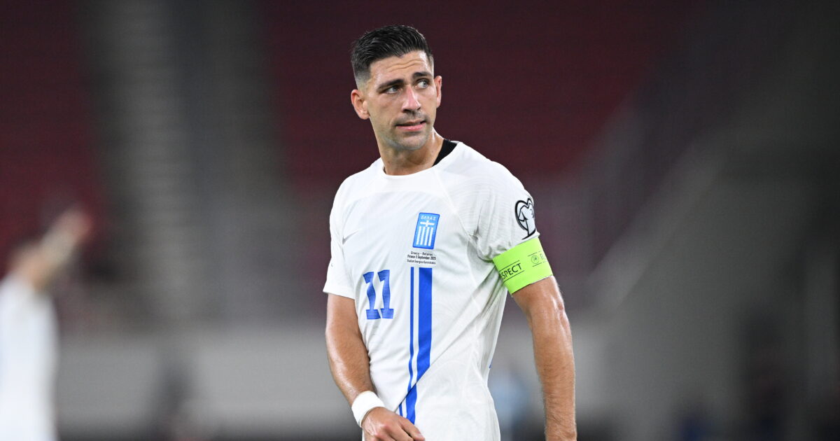 Tasos Bakassetas stayed on the bench in a national football match for the first time in six years