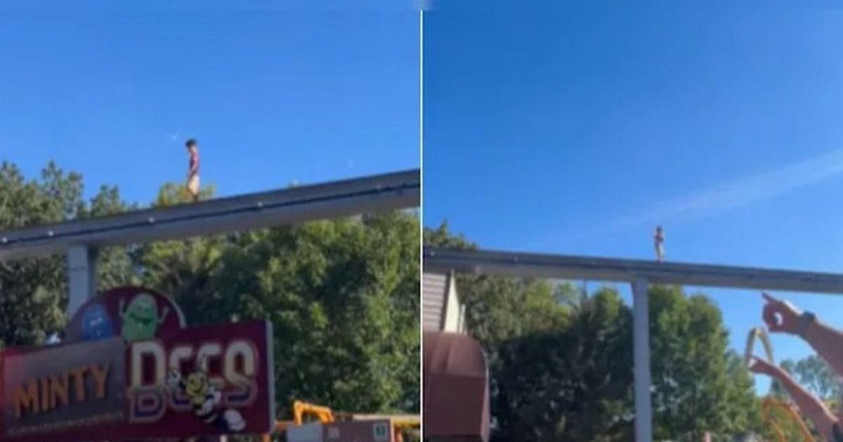 Viral video with little boy walking alone on train rails in the US at 6 meters high – man jumped and saved it