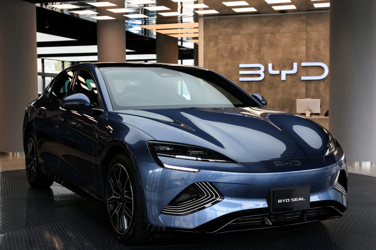 Ένα ηλεκτρικό όχημα BYD
