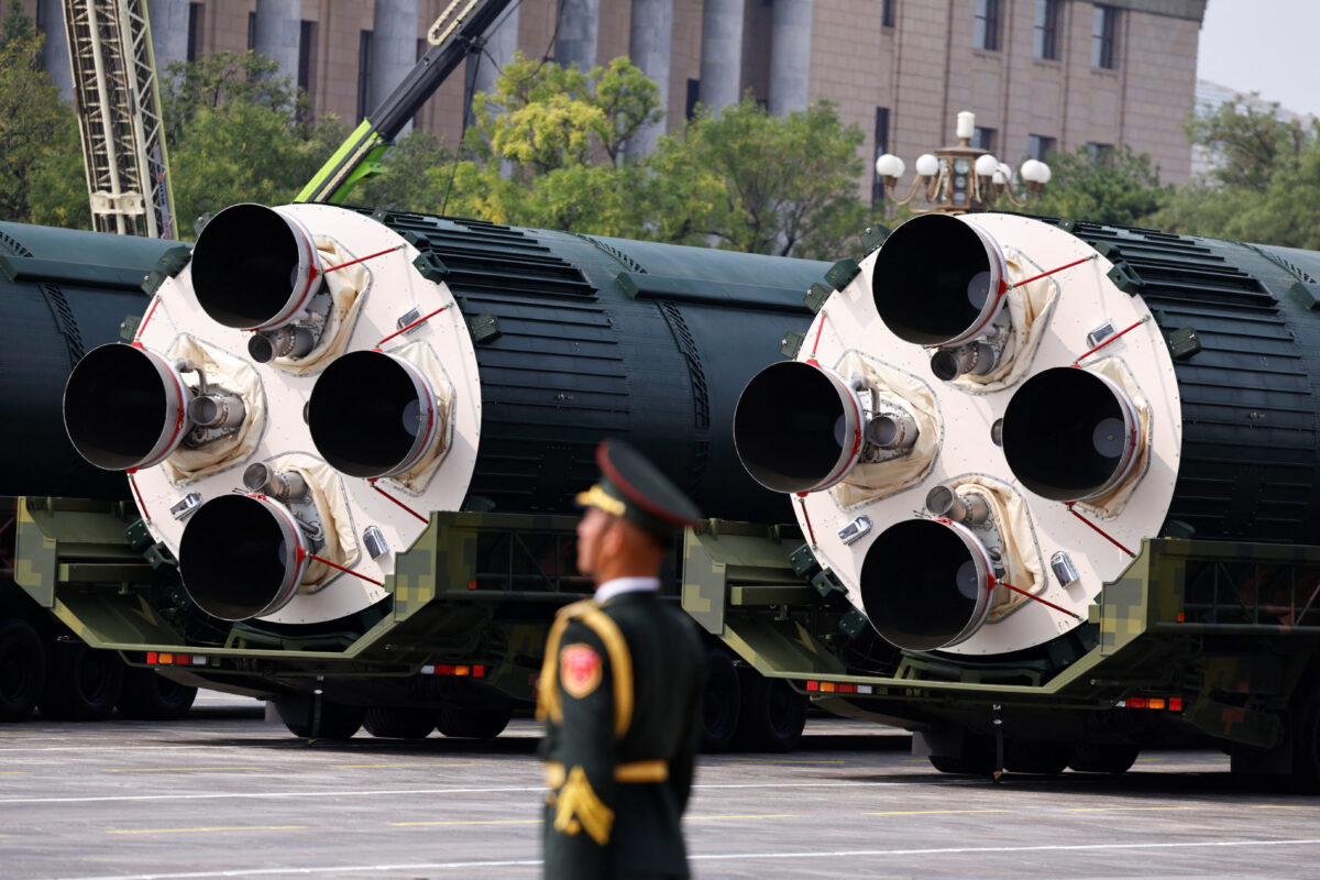 DF-5C nuclear rocket during the military parade in Beijing