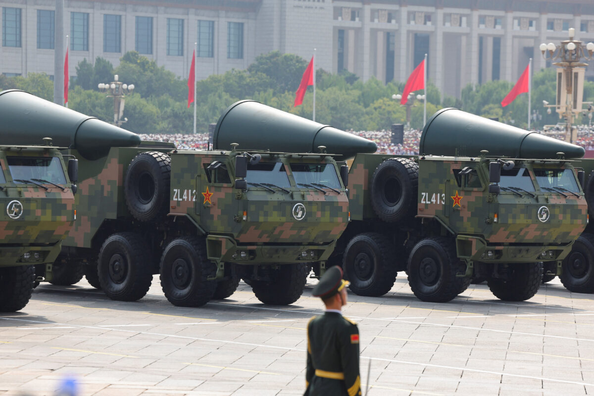 Nuclear rockets during the military parade in Beijing