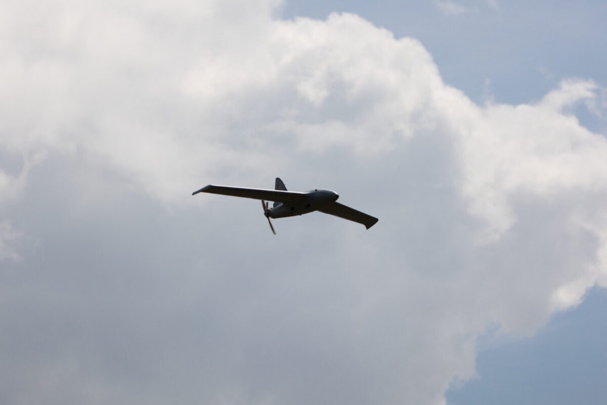 Drone κατά την διάρκεια πτήσης