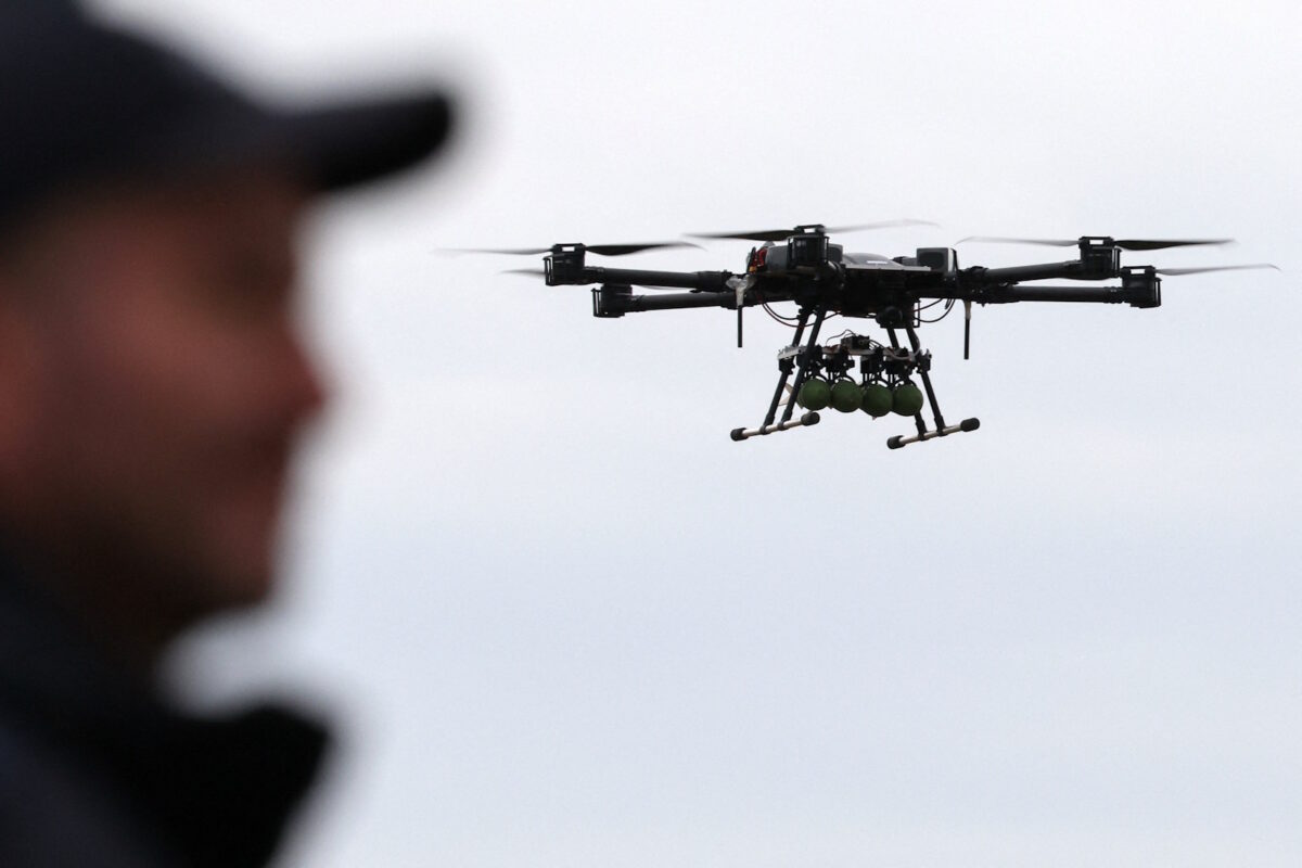 Ρωσικό drone κατά την διάρκεια των στρατιωτικών γυμνασίων «Zapad - 2025»