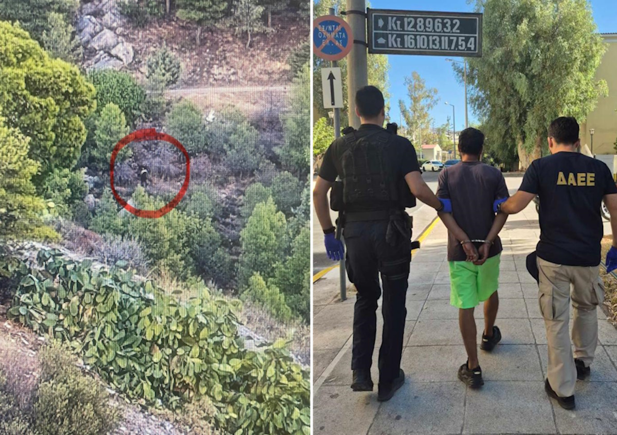 Τα ντοκουμέντα έφεραν σύλληψη για τη φωτιά στον Υμηττό – Με χειροπέδες ένας Παλαιστίνιος