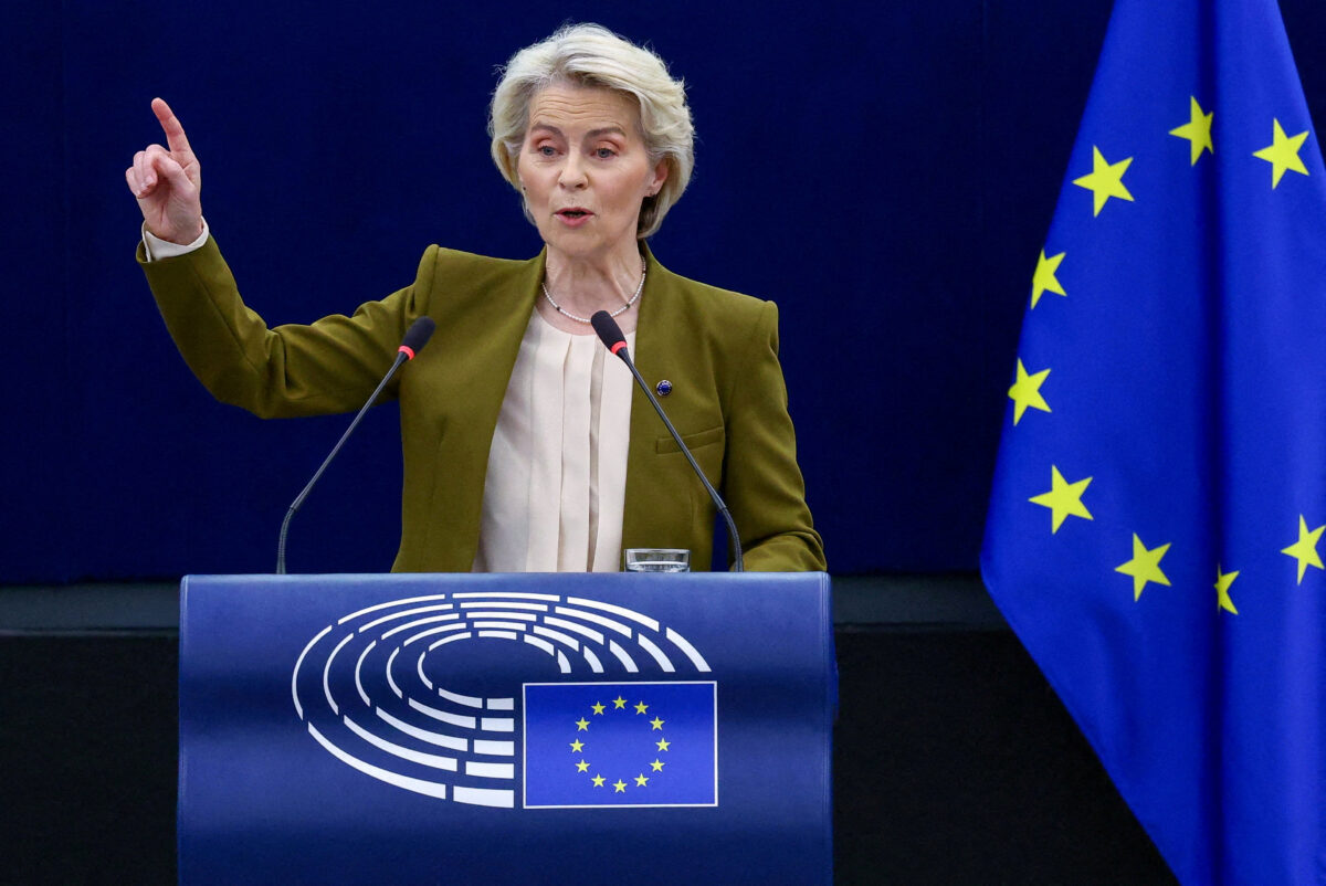 Η Πρόεδρος της Ευρωπαϊκής Επιτροπής Ούρσουλα φον ντερ Λάιεν