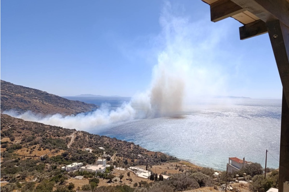 Η φωτιά στην Άνδρο