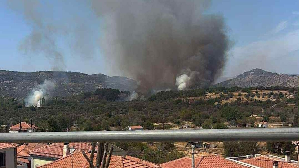 Η φωτιά στην Λέσβο