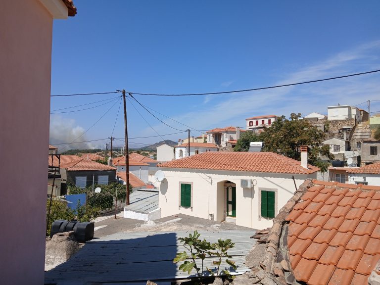 Η φωτιά στην Λέσβο /
