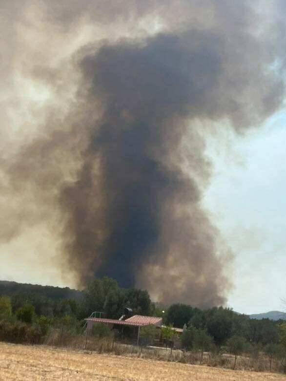 Η φωτιά στην Λέσβο