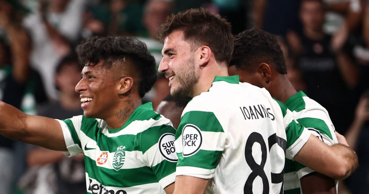 Fotis Ioannides scored his first goal with Sporting Lisbon