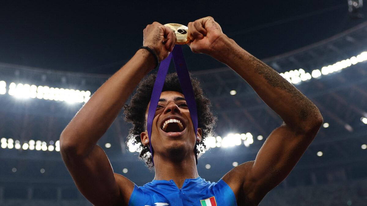 Ο Ματία Φουρλάνι με το χρυσό μετάλλιο