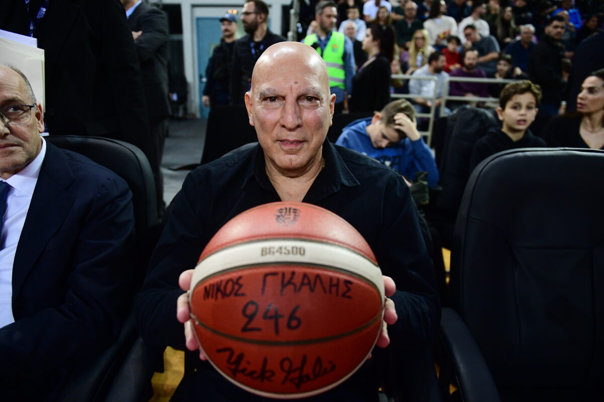 Ο Νίκος Γκάλης στον τελικό Κυπέλλου Ελλάδας