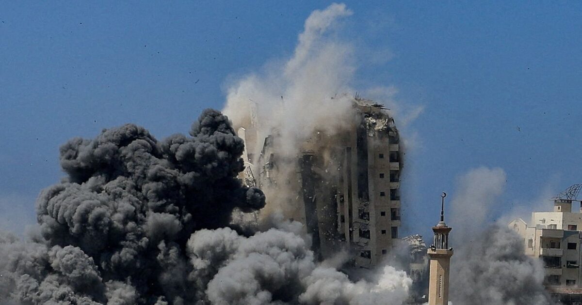 “Mustache Tower”: What is the 12 -storey building in Gaza that became debris by the Israeli army