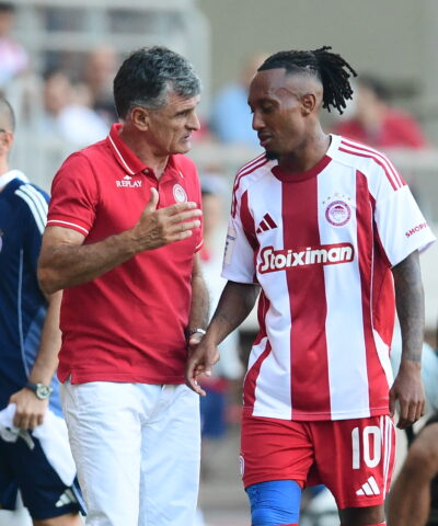 Ο Ζέλσον Μαρτίνς με τον Χοσέ Λουίς Μεντιλίμπαρ (ΓΙΩΡΓΟΣ ΜΑΤΘΑΙΟΣ