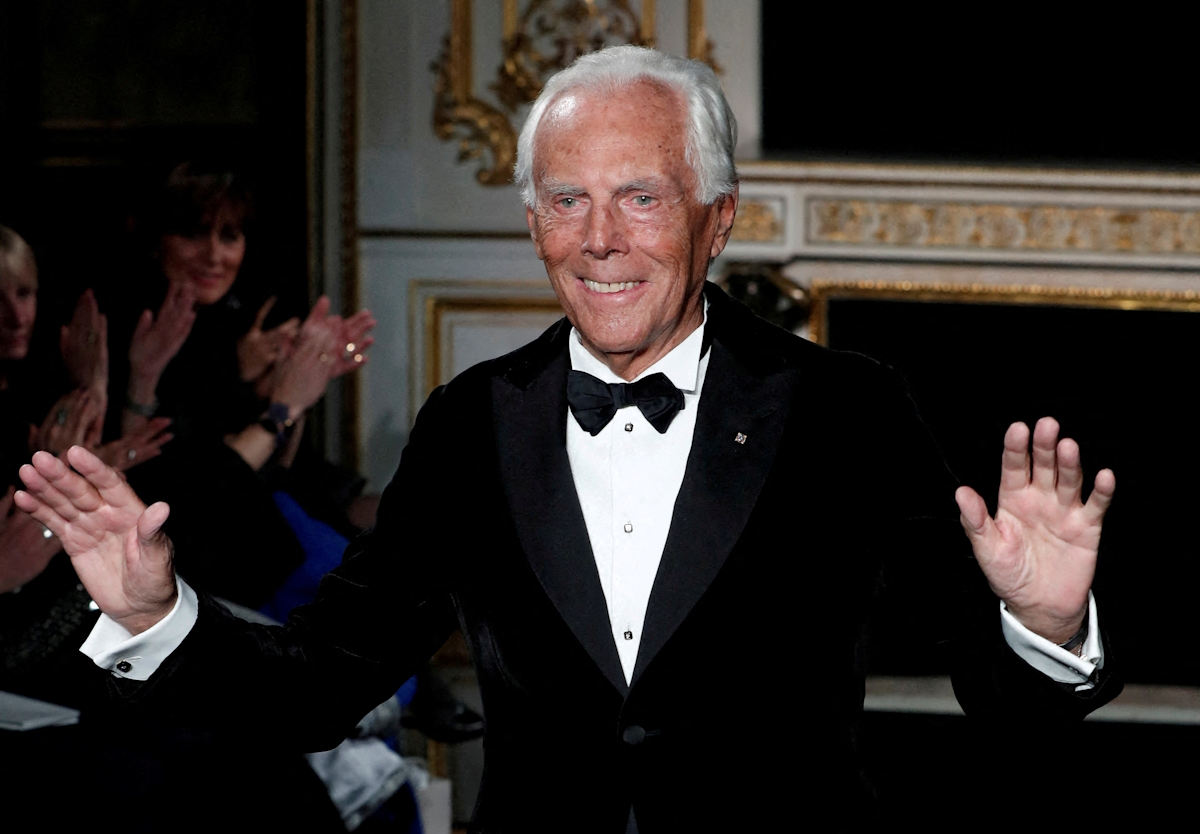 Ο διάσημος Ιταλός μόδιστρος Giorgio Armani